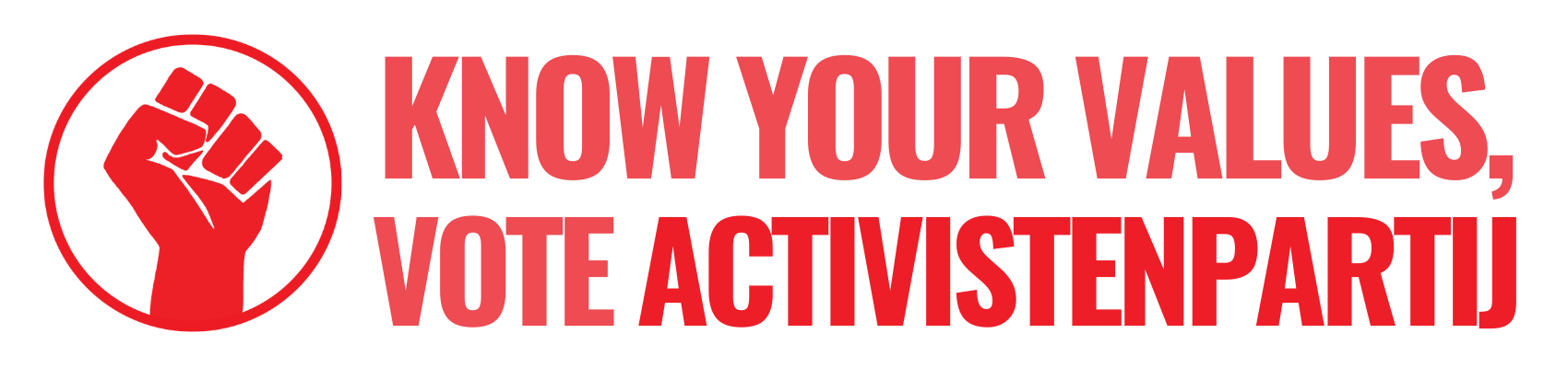 Know your values, Vote Activistenpartij
